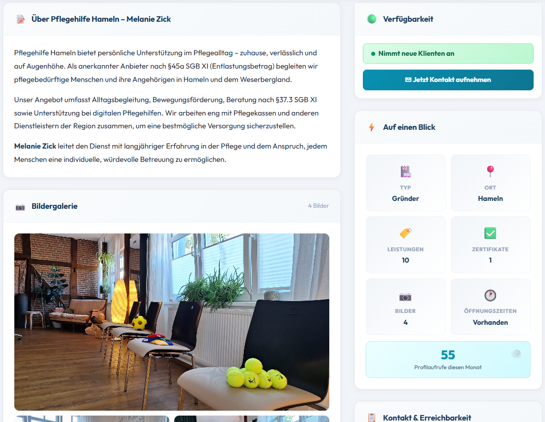 Partner-Profil Screenshot 2