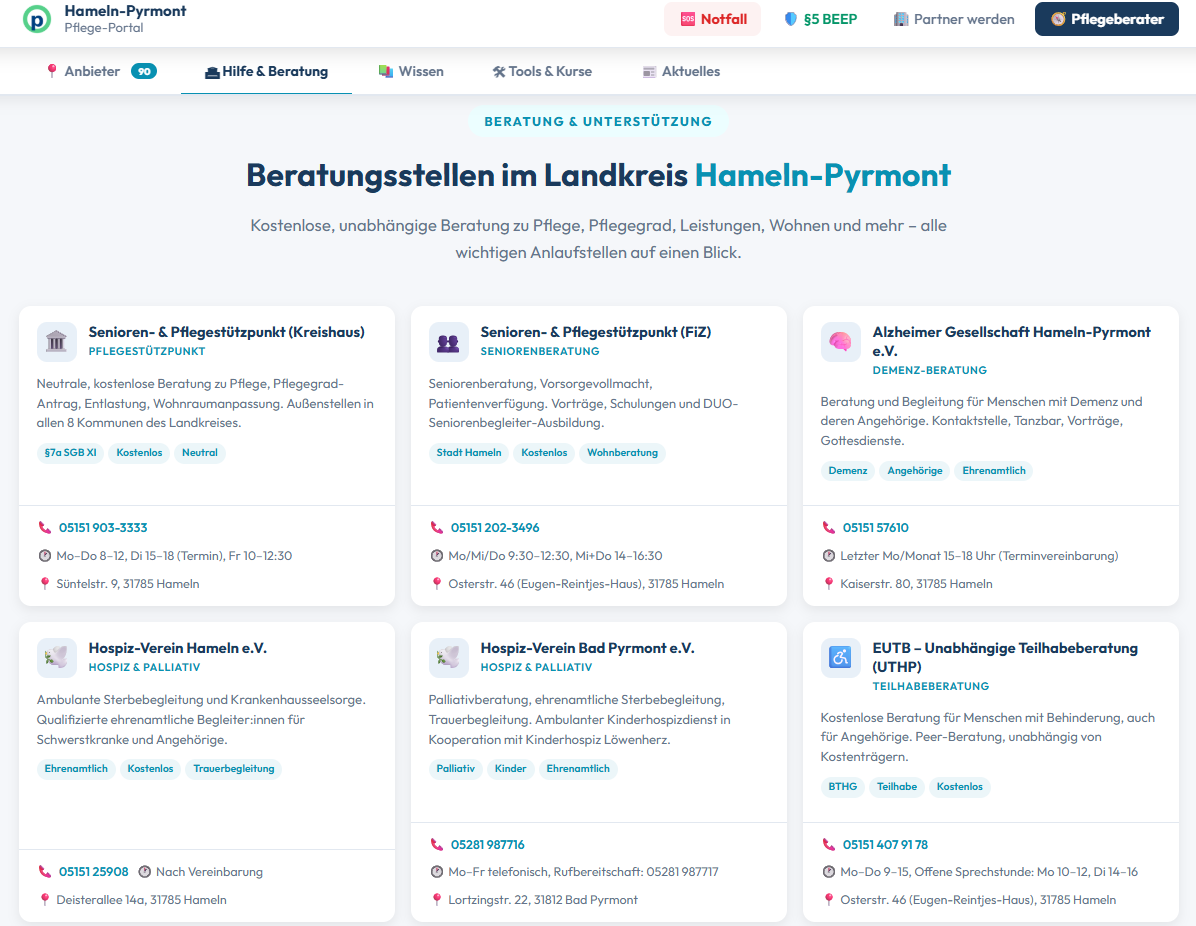 Pflegeportal Screenshot 4
