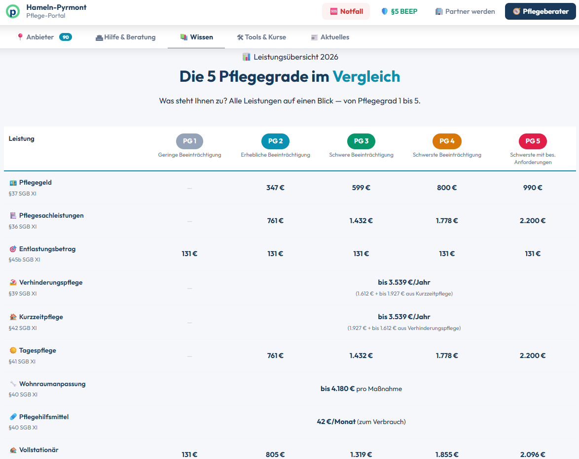 Pflegeportal Screenshot 5