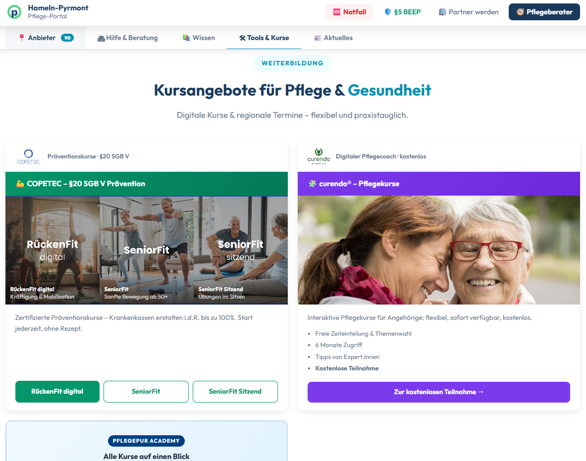Pflegeportal Screenshot 8