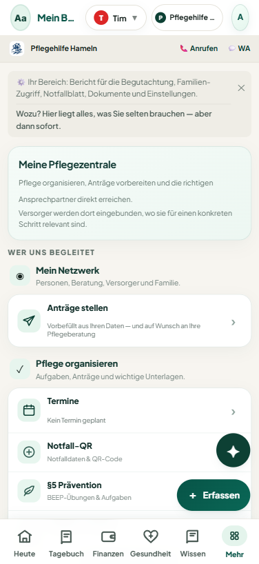 PflegePur Zuhause – Meine Pflegezentrale